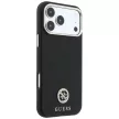 Guess Grained Round Strass Logo MagSafe iPhone 18 Pro / 17 Pro (GUHMP18L6PSRMDEK) tok, fekete