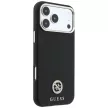 Guess Grained Round Strass Logo MagSafe iPhone 18 Pro Max / 17 Pro Max (GUHMP18X6PSRMDEK) tok, fekete