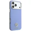 Guess Grained Round Strass Logo MagSafe iPhone 18 Pro / 17 Pro (GUHMP18L6PSRMDEB) tok, kék