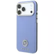 Guess Grained Round Strass Logo MagSafe iPhone 18 Pro Max / 17 Pro Max (GUHMP18X6PSRMDEB) tok, kék