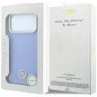 Guess Grained Round Strass Logo MagSafe iPhone 18 Pro Max / 17 Pro Max (GUHMP18X6PSRMDEB) tok, kék
