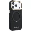 Guess Ring St 360 Grained Classic Logo MagSafe iPhone 18 Pro / 17 Pro (GUHMP18L6PSGRSCLK) tok, fekete