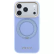 Guess Ring St 360 Grained Classic Logo MagSafe iPhone 18 Pro / 17 Pro (GUHMP18L6PSGRSCLB) tok, világoskék