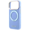 Guess Ring St 360 Grained Classic Logo MagSafe iPhone 18 Pro / 17 Pro (GUHMP18L6PSGRSCLB) tok, világoskék