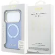Guess Ring St 360 Grained Classic Logo MagSafe iPhone 18 Pro / 17 Pro (GUHMP18L6PSGRSCLB) tok, világoskék