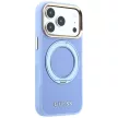 Guess Ring St 360 Grained Classic Logo MagSafe iPhone 18 Pro Max / 17 Pro Max (GUHMP18X6PSGRSCLB) tok, világoskék