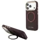 Guess Ring St 360 Grained Classic Logo MagSafe iPhone 18 Pro / 17 Pro (GUHMP18L6PSGRSCLU) tok, bordó