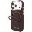 Guess Ring St 360 Grained Classic Logo MagSafe iPhone 18 Pro / 17 Pro (GUHMP18L6PSGRSCLU) tok, bordó