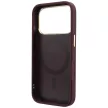 Guess Ring St 360 Grained Classic Logo MagSafe iPhone 18 Pro / 17 Pro (GUHMP18L6PSGRSCLU) tok, bordó
