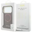 Guess Ring St 360 Grained Classic Logo MagSafe iPhone 18 Pro / 17 Pro (GUHMP18L6PSGRSCLU) tok, bordó