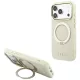 Guess Ring St 360 Grained Classic Logo MagSafe iPhone 18 Pro / 17 Pro (GUHMP18L6PSGRSCLE) tok, bézs