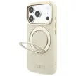 Guess Ring St 360 Grained Classic Logo MagSafe iPhone 18 Pro Max / 17 Pro Max (GUHMP18X6PSGRSCLE) tok, bézs