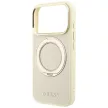 Guess Ring St 360 Grained Classic Logo MagSafe iPhone 18 Pro Max / 17 Pro Max (GUHMP18X6PSGRSCLE) tok, bézs