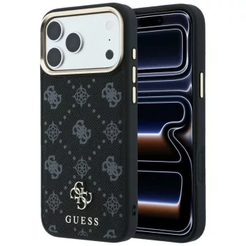   Guess Peony 4G Small Logo MagSafe iPhone 18 Pro Max / 17 Pro Max (GUHMP18X6PGS4NPK) tok, fekete