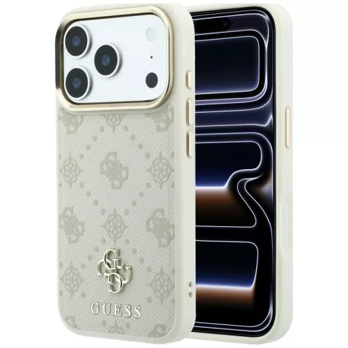 Guess Peony 4G Small Logo MagSafe iPhone 18 Pro / 17 Pro (GUHMP18L6PGS4NPE) tok, bézs