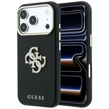   Guess Smooth & Big Strass Logo iPhone 18 Pro Max / 17 Pro Max (GUHCP18X6PWGSPDK) tok, fekete