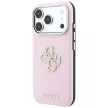 Guess Smooth & Big Strass Logo iPhone 18 Pro / 17 Pro (GUHCP18L6PWGSPDP) tok, rózsaszín