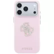 Guess Smooth & Big Strass Logo iPhone 18 Pro / 17 Pro (GUHCP18L6PWGSPDP) tok, rózsaszín