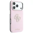 Guess Smooth & Big Strass Logo iPhone 18 Pro / 17 Pro (GUHCP18L6PWGSPDP) tok, rózsaszín