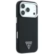 Guess Grained Triangle Logo MagSafe iPhone 18 Pro / 17 Pro (GUHMP18LPGSMTLSK) tok, fekete