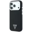 Guess Grained Triangle Logo MagSafe iPhone 18 Pro Max / 17 Pro Max (GUHMP18XPGSMTLSK) tok, fekete