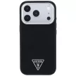 Guess Grained Triangle Logo MagSafe iPhone 18 Pro Max / 17 Pro Max (GUHMP18XPGSMTLSK) tok, fekete