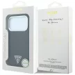 Guess Grained Triangle Logo MagSafe iPhone 18 Pro Max / 17 Pro Max (GUHMP18XPGSMTLSK) tok, fekete