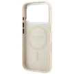 Guess Grained Triangle Logo MagSafe iPhone 18 Pro Max / 17 Pro Max (GUHMP18XPGSMTLSE) tok, bézs