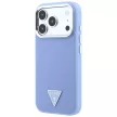 Guess Grained Triangle Logo MagSafe iPhone 18 Pro / 17 Pro (GUHMP18LPGSMTLSB) tok, kék
