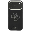 Guess Grained & Big Resin Logo iPhone 18 Pro / 17 Pro (GUHCP18L6PSS4RGK) tok, fekete