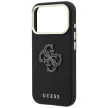 Guess Grained & Big Resin Logo iPhone 18 Pro / 17 Pro (GUHCP18L6PSS4RGK) tok, fekete