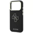 Guess Grained & Big Resin Logo iPhone 18 Pro Max / 17 Pro Max (GUHCP18X6PSS4RGK) tok, fekete