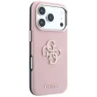 Guess Grained & Big Resin Logo iPhone 18 Pro Max / 17 Pro Max (GUHCP18X6PSS4RGP) tok, rózsaszín