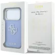 Guess Grained & Big Resin Logo iPhone 18 Pro Max / 17 Pro Max (GUHCP18X6PSS4RGB) tok, kék