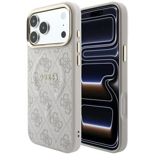 Guess Embossed 4G Classic MagSafe iPhone 18 Pro / 17 Pro (GUHMP18LP4MSEGCP) tok, rózsaszín