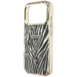 Guess IML Zebra Glitter Triangle Logo MagSafe iPhone 18 Pro Max / 17 Pro Max (GUHMP18X6HZPGTLD) tok, arany
