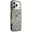 Guess IML Leopard Glitter Triangle Logo MagSafe iPhone 18 Pro Max / 17 Pro Max (GUHMP18XHLEGTGLK) tok, fekete