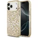 Guess IML Leopard Glitter Triangle Logo MagSafe iPhone 18 Pro / 17 Pro (GUHMP18LHLEGTGLW) tok, barna