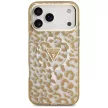 Guess IML Leopard Glitter Triangle Logo MagSafe iPhone 18 Pro / 17 Pro (GUHMP18LHLEGTGLW) tok, barna