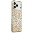 Guess IML Leopard Glitter Triangle Logo MagSafe iPhone 18 Pro / 17 Pro (GUHMP18LHLEGTGLW) tok, barna