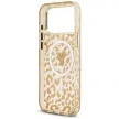 Guess IML Leopard Glitter Triangle Logo MagSafe iPhone 18 Pro / 17 Pro (GUHMP18LHLEGTGLW) tok, barna