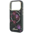 Guess IML Glitter Blossom Roses MagSafe iPhone 18 Pro Max / 17 Pro Max (GUHMP18X6HTBGSLK) tok, fekete