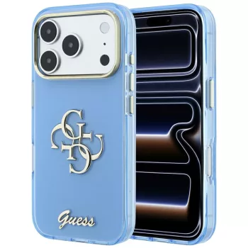   Guess IML 4G Script Metal iPhone 18 Pro Max / 17 Pro Max (GUHCP18X5HC4MLSL) tok, világoskék