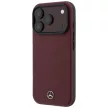 Mercedes Grill Pattern & Card Wallet Leather MagSafe iPhone 18 Pro Max / 17 Pro Max (MEHMBWP18L25PWPR) tok, bordó