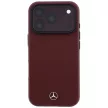 Mercedes Grill Pattern & Card Wallet Leather MagSafe iPhone 18 Pro Max / 17 Pro Max (MEHMBWP18L25PWPR) tok, bordó