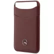 Mercedes Grill Pattern & Card Wallet Leather MagSafe iPhone 18 Pro Max / 17 Pro Max (MEHMBWP18L25PWPR) tok, bordó