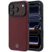 Mercedes Grill Pattern Card Wallet Leather MagSafe iPhone 18 Pro Max / 17 Pro Max (MEHMBWP18X25PWPR) tok, bordó