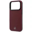 Mercedes Grill Pattern Card Wallet Leather MagSafe iPhone 18 Pro Max / 17 Pro Max (MEHMBWP18X25PWPR) tok, bordó