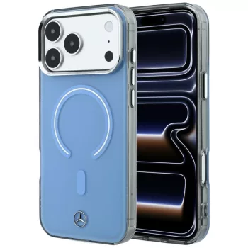   Mercedes Double Layer Iconic Logo MagSafe iPhone 18 Pro Max / 17 Pro Max / 17 Pro Max (MEHMP18X25HYILB) tok, kék