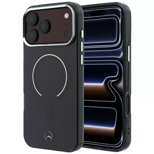 Mercedes Double Layer Iconic Logo MagSafe iPhone 18 Pro Max / 17 Pro Max (MEHMP18X25HYILR) tok, bordó
